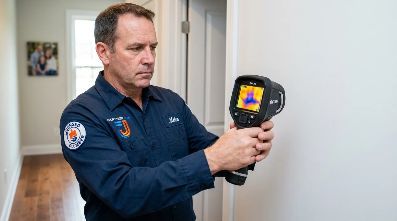 Thermal imaging leak detection by Johns Plumbing LLC in Wyoming